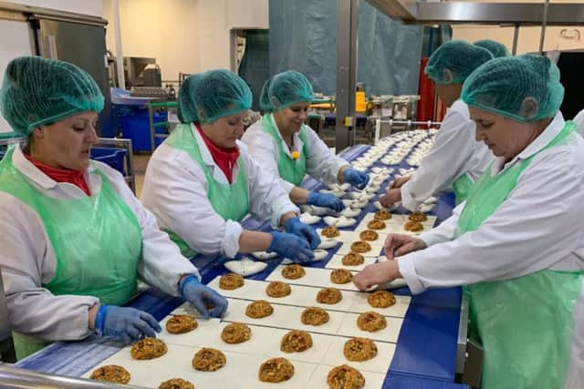 The production line at Shire Foods in Leamington.